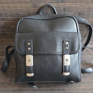 Vintage ESPIRIT Black Backpack Purse Pre-Owned VGC